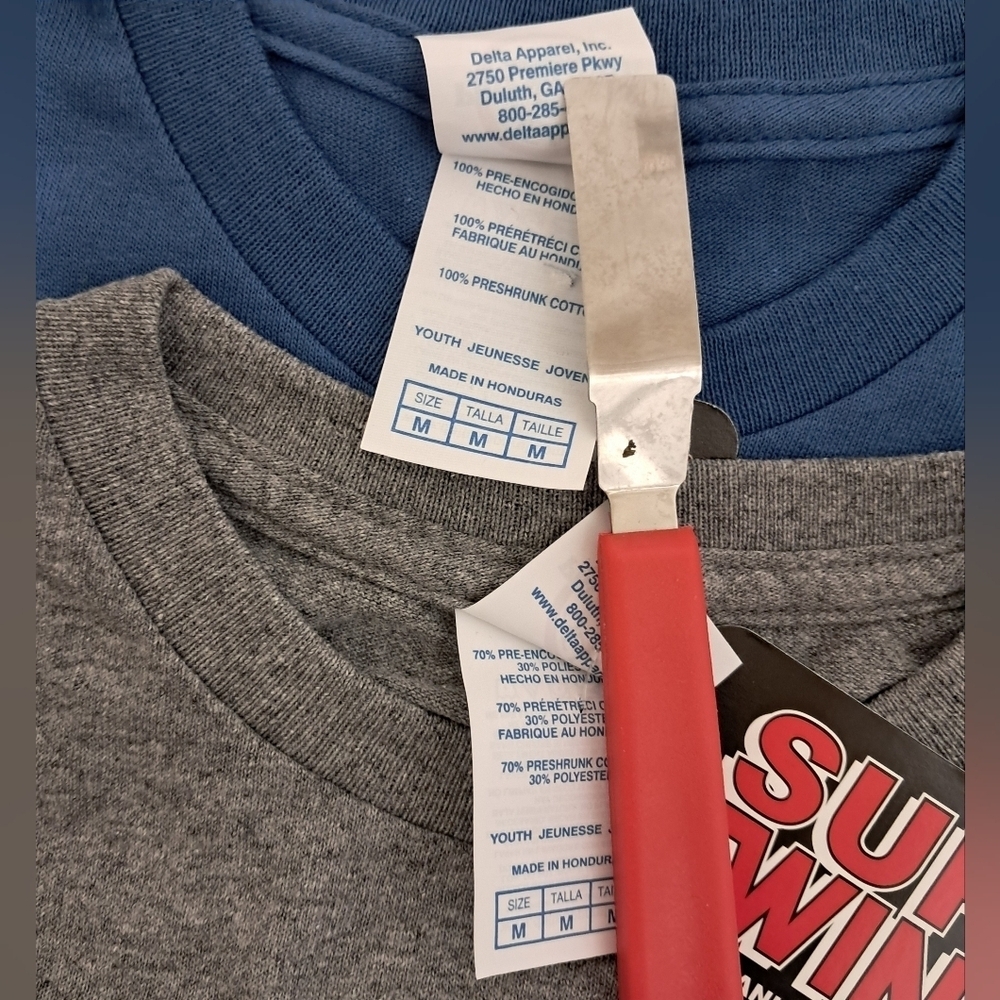 Kids NC Outer Banks Graphic T-Shirts Gray & Blue Size M - Picture 2 of 8